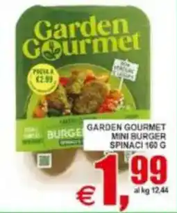 Pewex Garden Gourmet mini burger spinaci offerta