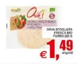 Pewex Orva sfogliata fresca bio farro offerta