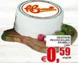 Pewex Ricotta di pecora salata Brunelli offerta