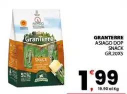 Despar Sicilia GranTerre Asiago DOP Snack offerta