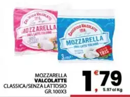 Despar Sicilia Mozzarella Valcolatte classica/senza lattosio offerta