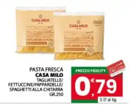 Despar Sicilia Pasta fresca Casa Milo offerta