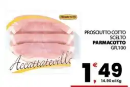 Despar Sicilia Prosciutto cotto scelto Parmacotto offerta