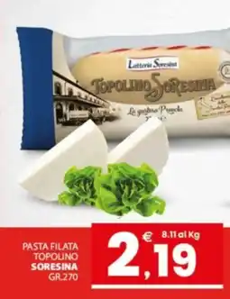 Despar Sicilia Pasta filata Topolino Soresina offerta