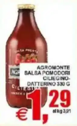 Pewex Agromonte salsa pomodori ciliegino offerta