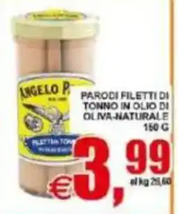Pewex Angelo P. Parodi filetti di tonno in olio di oliva-naturale offerta