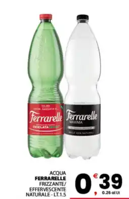 Despar Sicilia Acqua Ferrarelle frizzante/effervescente naturale offerta