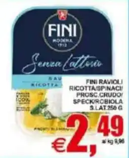 Pewex Fini ravioli ricotta/spinaci/prosc. crudo/speck/robiola offerta