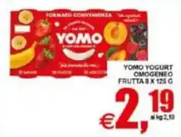 Pewex Yomo yogurt omogeneo frutta offerta