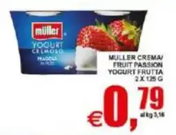 Pewex Müller Yogurt Crema Fruit Passion offerta