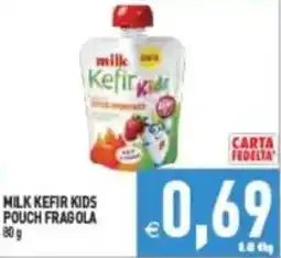 Pim Supermercati Milk Kefir Kids Pouch Fragola offerta