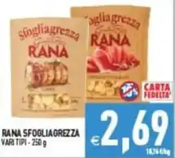 Pim Supermercati Rana sfogliagrezza offerta