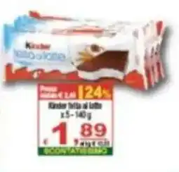 CTS Supermercati Kinder fetta di latte offerta