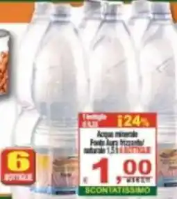 CTS Supermercati Acqua minerale Fonte Aera frizzante/naturale offerta