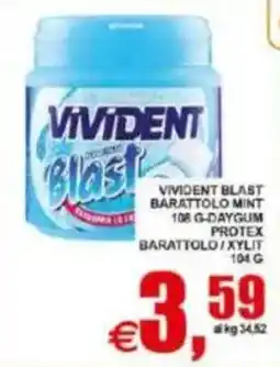 Pewex Vivident Blast Barattolo Mint offerta