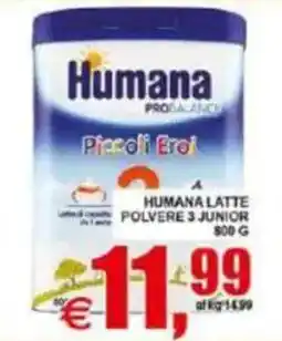 Pewex Humana Latte Polvere 3 Junior offerta