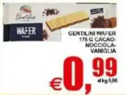 Pewex Gentilini wafer cacao-nocciole-vaniglia offerta