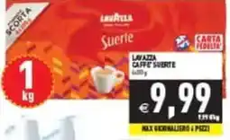 Pim Supermercati Lavazza Caffè Suerte offerta
