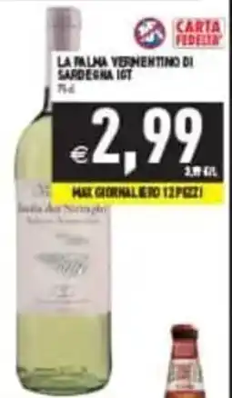 Pim Supermercati La Palma Vermentino di Sardegna IGT offerta