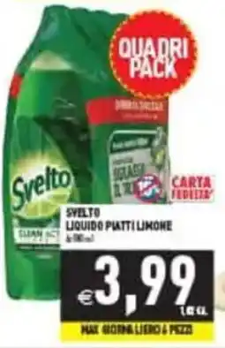 Pim Supermercati Svelto liquido piatti limone offerta