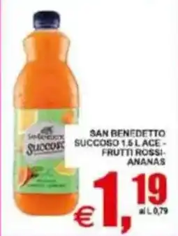 Pewex San Benedetto Succoso Frutti Rossi Ananas offerta