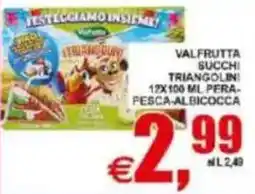 Pewex Valfrutta succhi triangolini offerta
