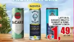 Pewex Bacardi Bombay Mojito-Bombay Tonic-Bombay Lemon offerta