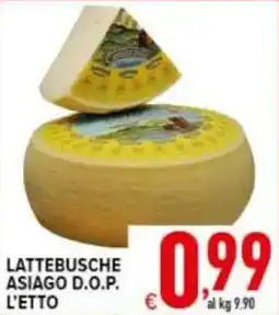 Iper Triscount Lattebusche Asiago D.O.P. L'Etto offerta