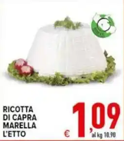 Iper Triscount Ricotta di capra Marella offerta