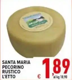 Iper Triscount Santa Maria Pecorino Rustico L'Etto offerta