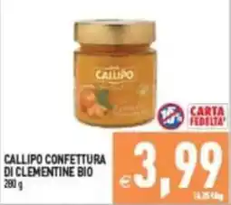 Pim Supermercati Callipo confettura di clementine bio offerta
