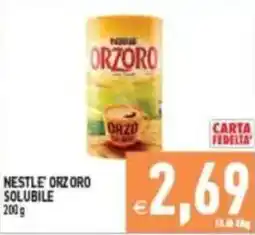 Pim Supermercati Nestlé Orzoro solubile offerta