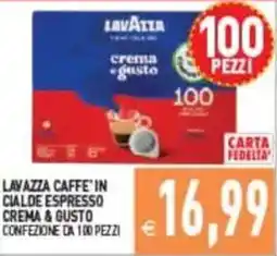 Pim Supermercati Lavazza caffè in cialde espresso crema & gusto offerta