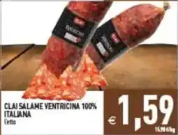 Pim Supermercati Clai salame ventricina 100% italiana offerta