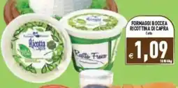 Pim Supermercati Formaggi boccea ricottina di capra offerta