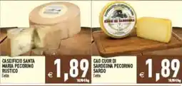 Pim Supermercati Caseificio Santa Maria Pecorino Rustico offerta