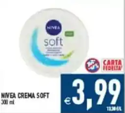 Pim Supermercati Nivea crema soft offerta