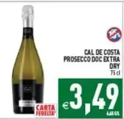 Pim Supermercati Cal de Costa Prosecco DOC Extra Dry offerta