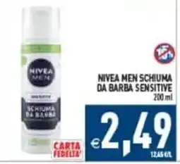Pim Supermercati Nivea Men schiuma da barba sensitive offerta