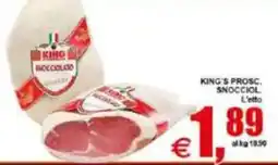 Pewex King's prosciutto snocciolato offerta