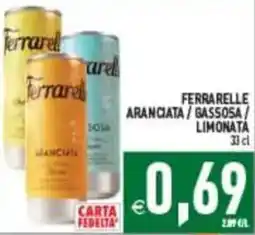 Pim Supermercati Ferrarelle aranciata offerta
