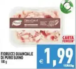 Pim Supermercati Fiorucci guanciale di puro suino offerta
