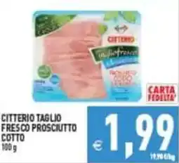 Pim Supermercati Citterio taglio fresco prosciutto cotto offerta