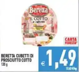 Pim Supermercati Beretta cubetti di prosciutto cotto offerta