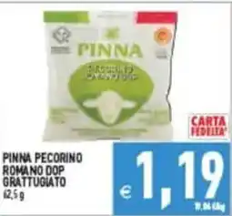 Pim Supermercati Pinna pecorino romano dop grattugiato offerta