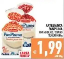 Pim Supermercati Artebianca PanPiuma offerta