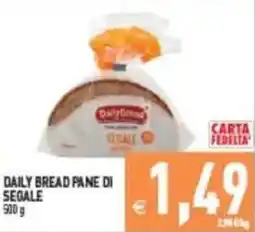 Pim Supermercati Daily Bread pane di segale offerta