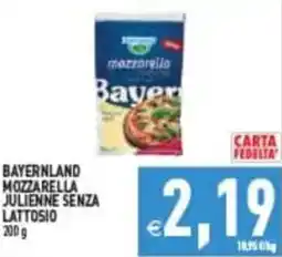 Pim Supermercati Mozzarella julienne senza lattosio Bayer offerta