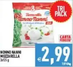 Pim Supermercati Nonno Nanni Mozzarella offerta