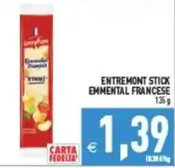 Pim Supermercati Entremont stick emmental francese offerta